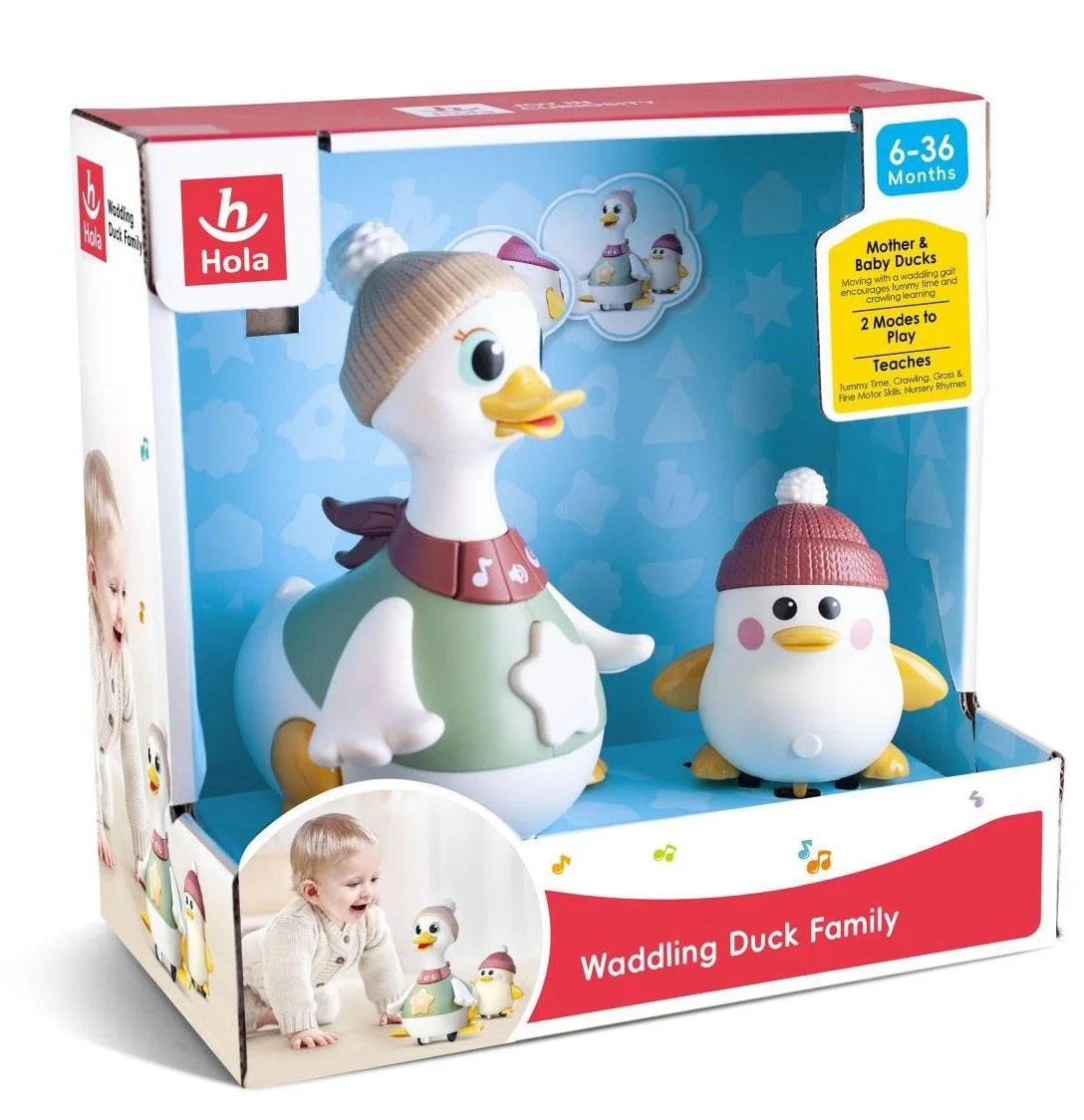 Интерактивная игрушка Hola Toys Мама утка и утёнок foto