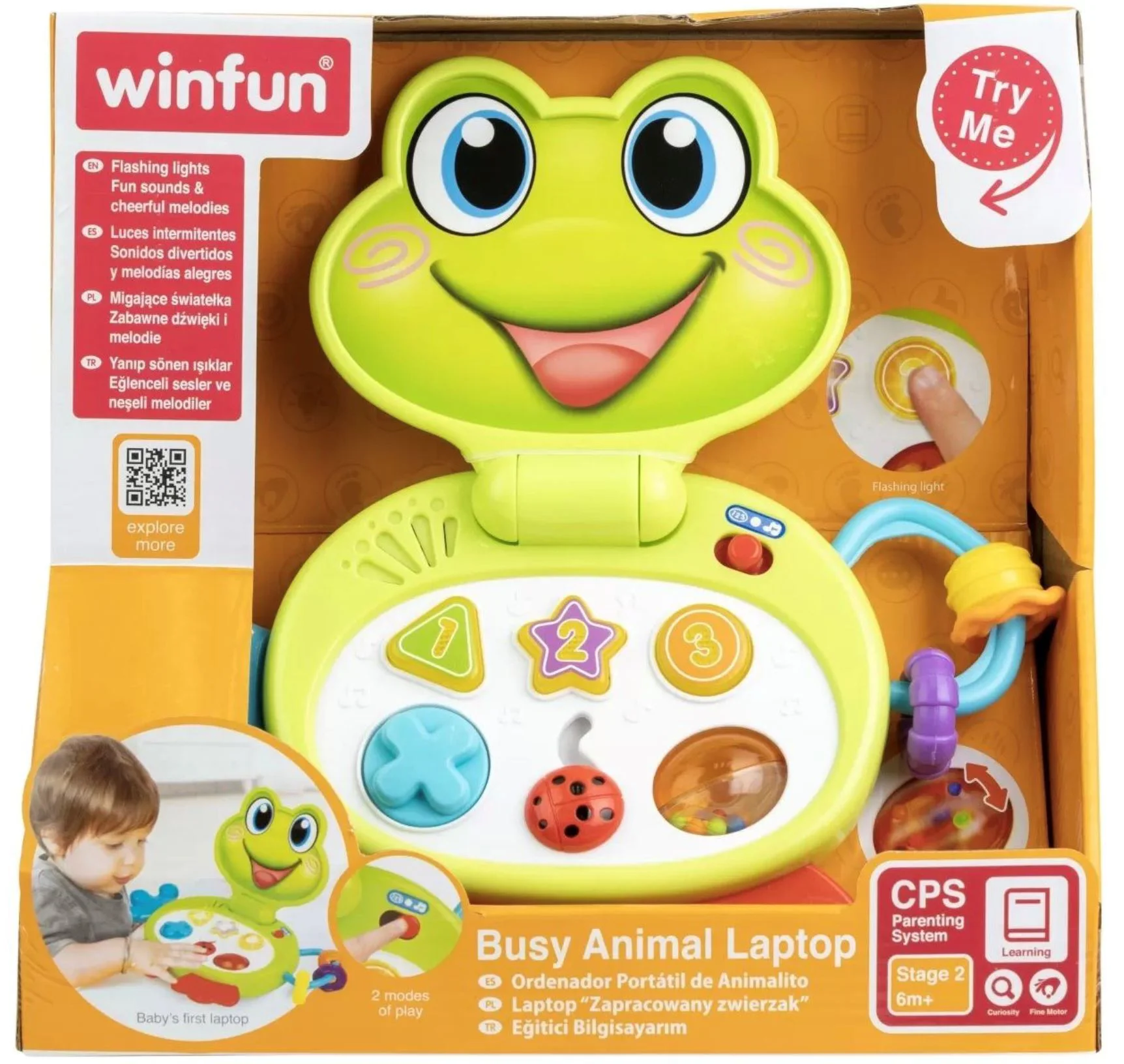 Jucarie pentru copii Winfun Laptop Broscuta foto