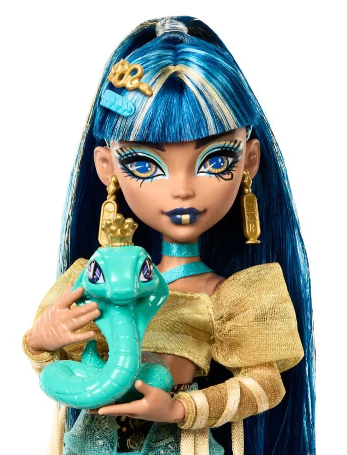Кукла Monster High Клео де Нил с питомцем Хиссетт и аксессуарами foto