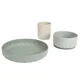 Set de vesela din silicon Premaman Origami Green, 3 piese foto