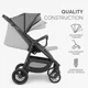 Carucior de plimbare KikkaBoo Jody Dark Grey foto