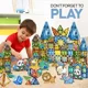 Set de constructie magnetic Paradisul Animalelor, 116 el. foto