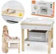 Jucarie din lemn 2 in 1 Viga Toys Masa de schimb pentru papusi foto