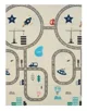Covoras educativ U-grow cu 2 fete din spuma, Trafic rutier, 180x120x1cm foto
