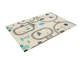 Covoras educativ U-grow cu 2 fete din spuma, Trafic rutier, 180x120x1cm foto