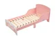 Pat pentru copii U-grow cu protectii laterale Pink Forest foto