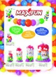 Шарики для сухого бассейна Maximus, Ø 8 см, 252 штуки foto