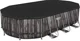 Piscina Bestway Power Steel Oval, 610x366x122cm, 20241L, carcas metal foto