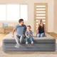 Pat gonflabil INTEX Velur Deluxe, cu pompa incorporata 220V, 152x203x46 cm foto