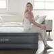 Надувная кровать INTEX Velur PremAire I, 152x203x46 см со встроенным насосом foto
