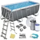 Piscina Bestway Power Steel 412x201x122cm, 8124L, carcas metal foto