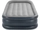 Надувная кровать INTEX Velur Deluxe, 152x203x42 см с подголовником и встроенным насосом foto