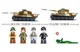 Set de constructie Sluban Tanc 2 in 1, Tigrul Regal, 930 el. foto
