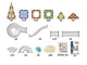Set de constructie magnetic Dige Traseu cu bile, 128 el. foto