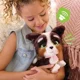Jucarie interactiva de plus FurReal Catelus Bernedoodle cu lesa, 23 cm foto
