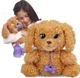 Jucarie de plus interactiva Baby Paws Catelus cu sunete si suzeta in gentuta, 29 cm foto