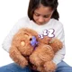 Jucarie de plus interactiva Baby Paws Catelus cu sunete si suzeta in gentuta, 29 cm foto