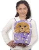 Jucarie de plus interactiva Baby Paws Catelus cu sunete si suzeta in gentuta, 29 cm foto