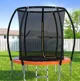 Trambulina cu scara, suport si plasa de protectie, 244 x 163 cm foto