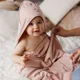 Prosop de baie din bambus cu gluga BabyOno Pink, 100x100 cm foto