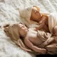 Бамбуковое банное полотенце с капюшоном BabyOno Brown, 100x100 см foto