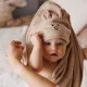 Бамбуковое банное полотенце с капюшоном BabyOno Brown, 100x100 см foto