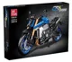 Set de constructie Jie Star Motocicleta albastra, 2046 el. foto