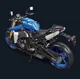 Set de constructie Jie Star Motocicleta albastra, 2046 el. foto