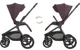 Carucior 2 in 1 KikkaBoo Goya Platinum Merlot foto
