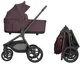 Carucior 2 in 1 KikkaBoo Goya Platinum Merlot foto