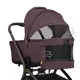 Carucior 2 in 1 KikkaBoo Goya Platinum Merlot foto