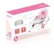 Scaunel multifunctional cu sunete si roti, Roz foto