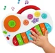 Jucarie muzicala Winfun Pian alb cu maner si buton DJ foto
