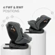 Автокресло KikkaBoo i-Defend i-Size Grey, 40-150 см foto