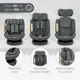 Автокресло KikkaBoo i-Defend i-Size Grey, 40-150 см foto