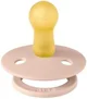 Set 2 suzete rotunde din latex BIBS Studio Colour Dark Oak/Blush (0-6 luni) foto