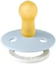 Suzeta rotunda din latex BIBS Glow Baby Blue (6-18 luni) foto