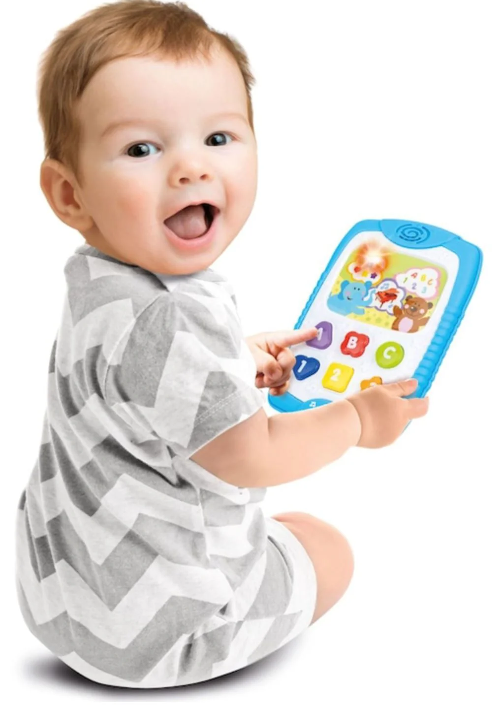 Интерактивная игрушка Winfun Обучающий планшет со звуками и светом, английский язык foto