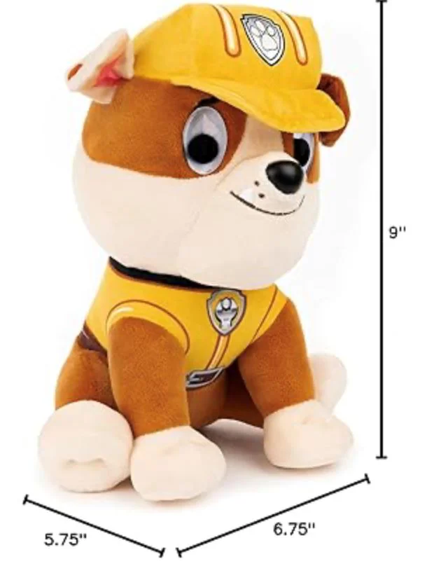 Jucarie de plus Paw Patrol Rubble, 23 cm foto