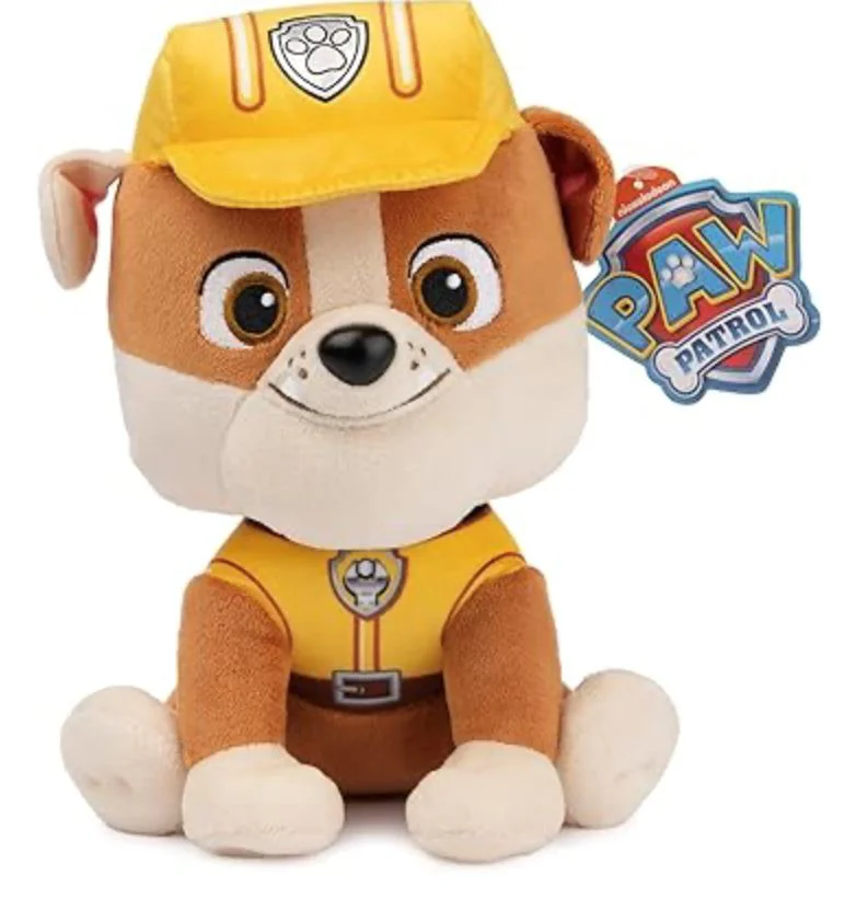 Jucarie de plus Paw Patrol Rubble, 23 cm foto