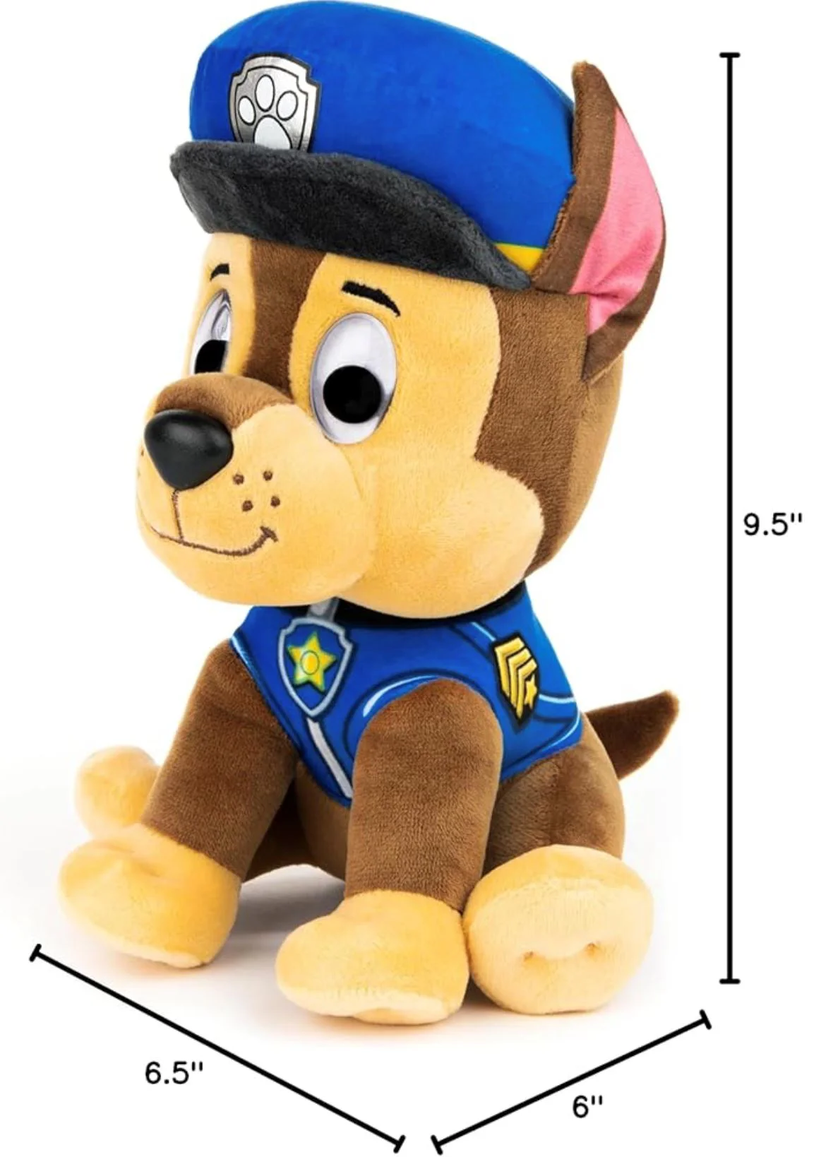 Jucarie de plus Paw Patrol Chase, 23 cm foto