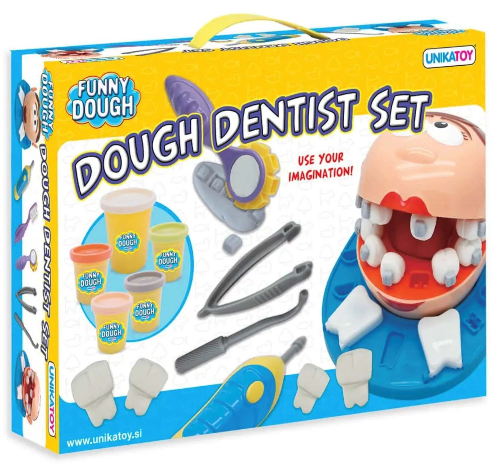Set de joaca Unika Toy Dentist cu pasta de modelat si accesorii foto