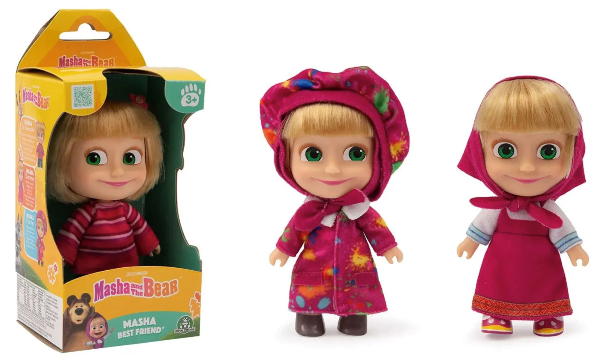 Кукла Masha and the Bear Маша, 12 см, разные виды, Серия 2 foto
