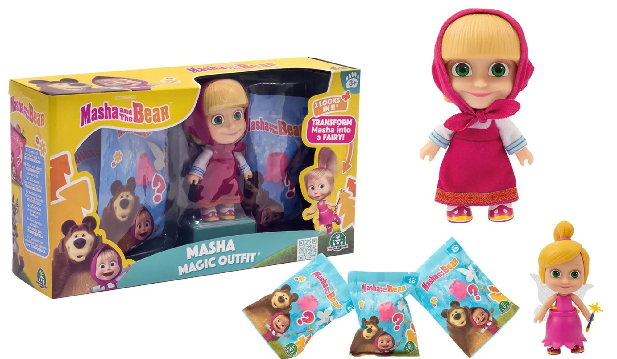 Игровой набор с фигуркой Masha and the Bear Маша с сюрпризной одеждой foto