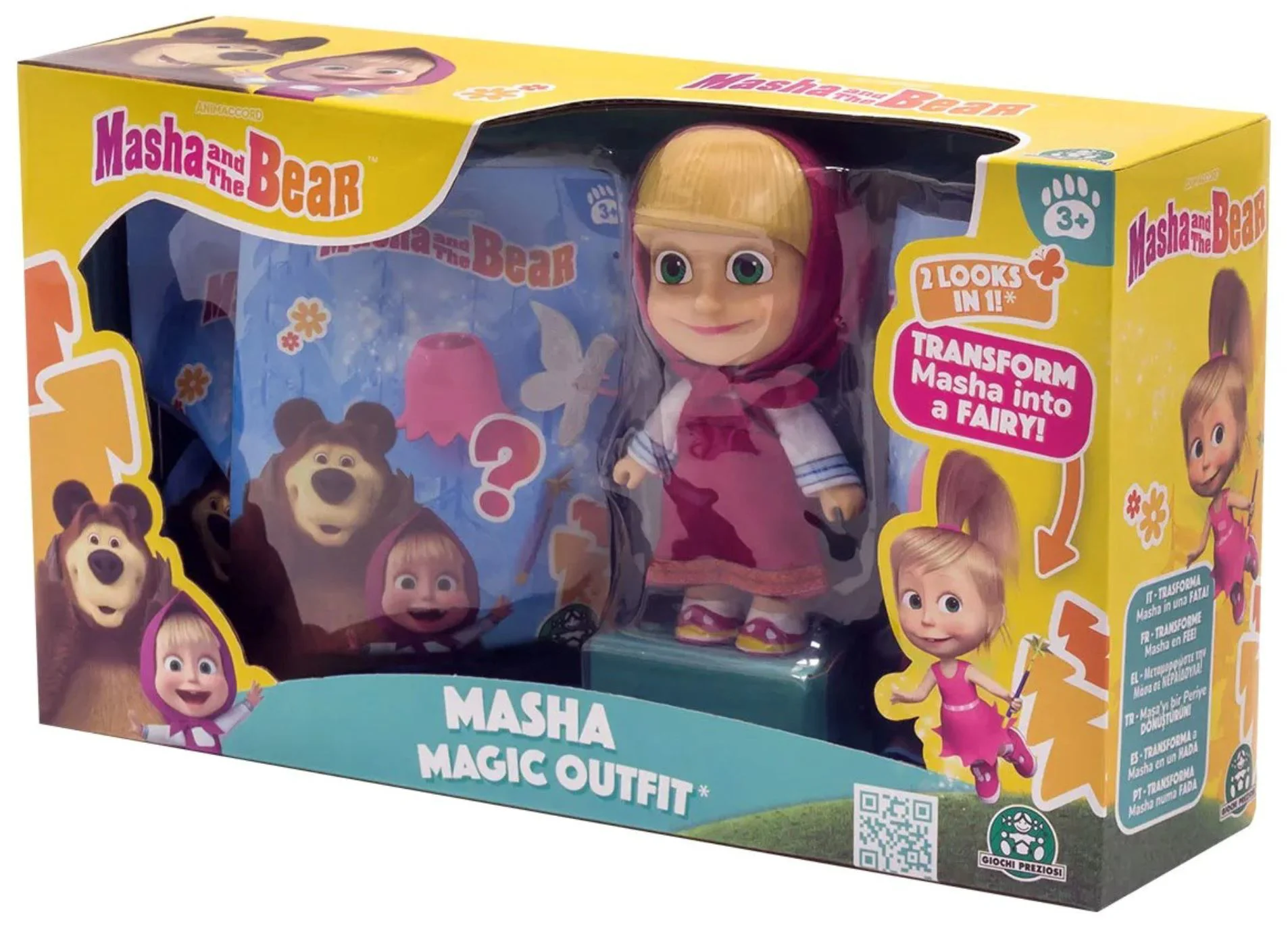 Игровой набор с фигуркой Masha and the Bear Маша с сюрпризной одеждой foto