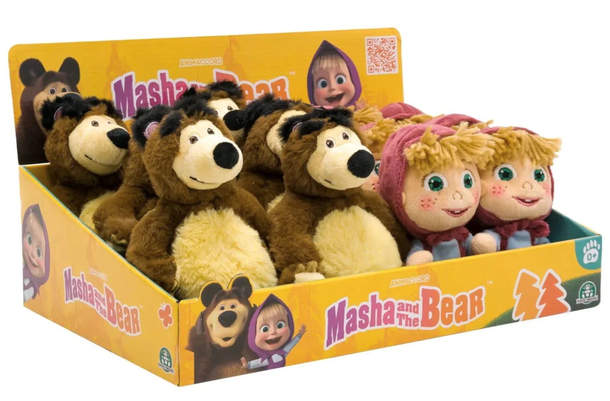 Jucarie de plus Masha and the Bear Masa si ursul, 20 cm foto