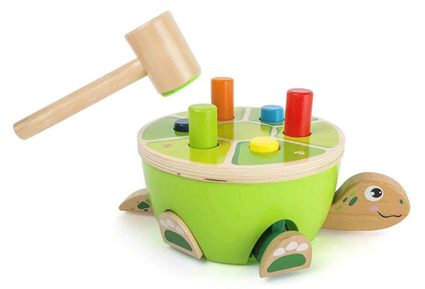 Деревянная игрушка Top Bright Черепаха с молотком foto