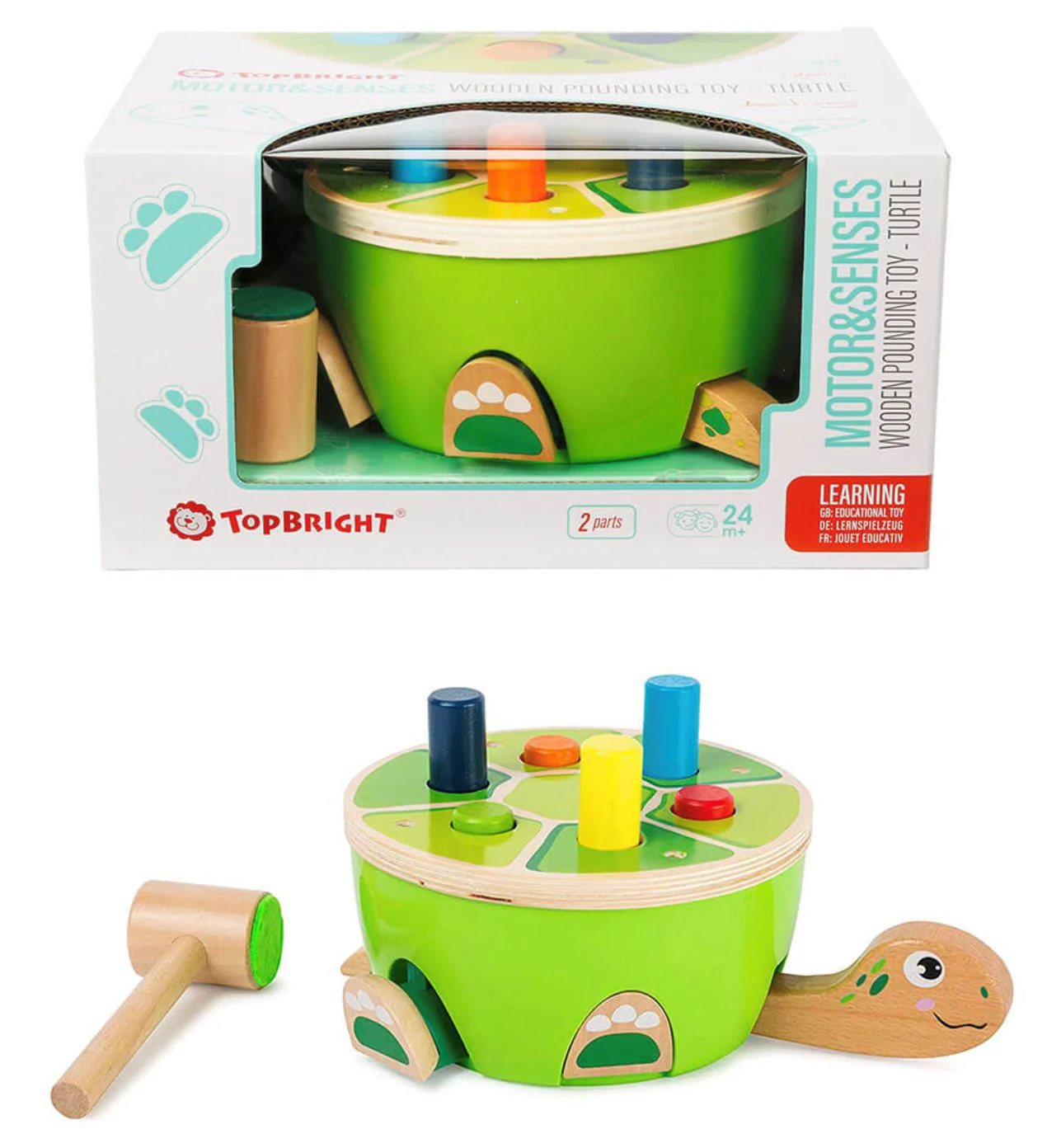 Деревянная игрушка Top Bright Черепаха с молотком foto