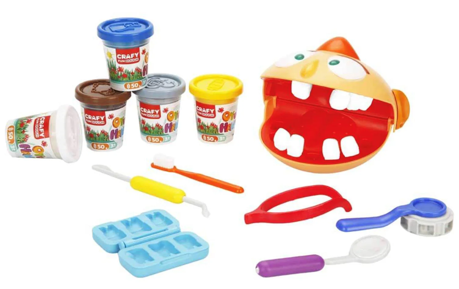 Набор для игры Crafy Fun Dough Доктор с пластилином и аксессуарами foto