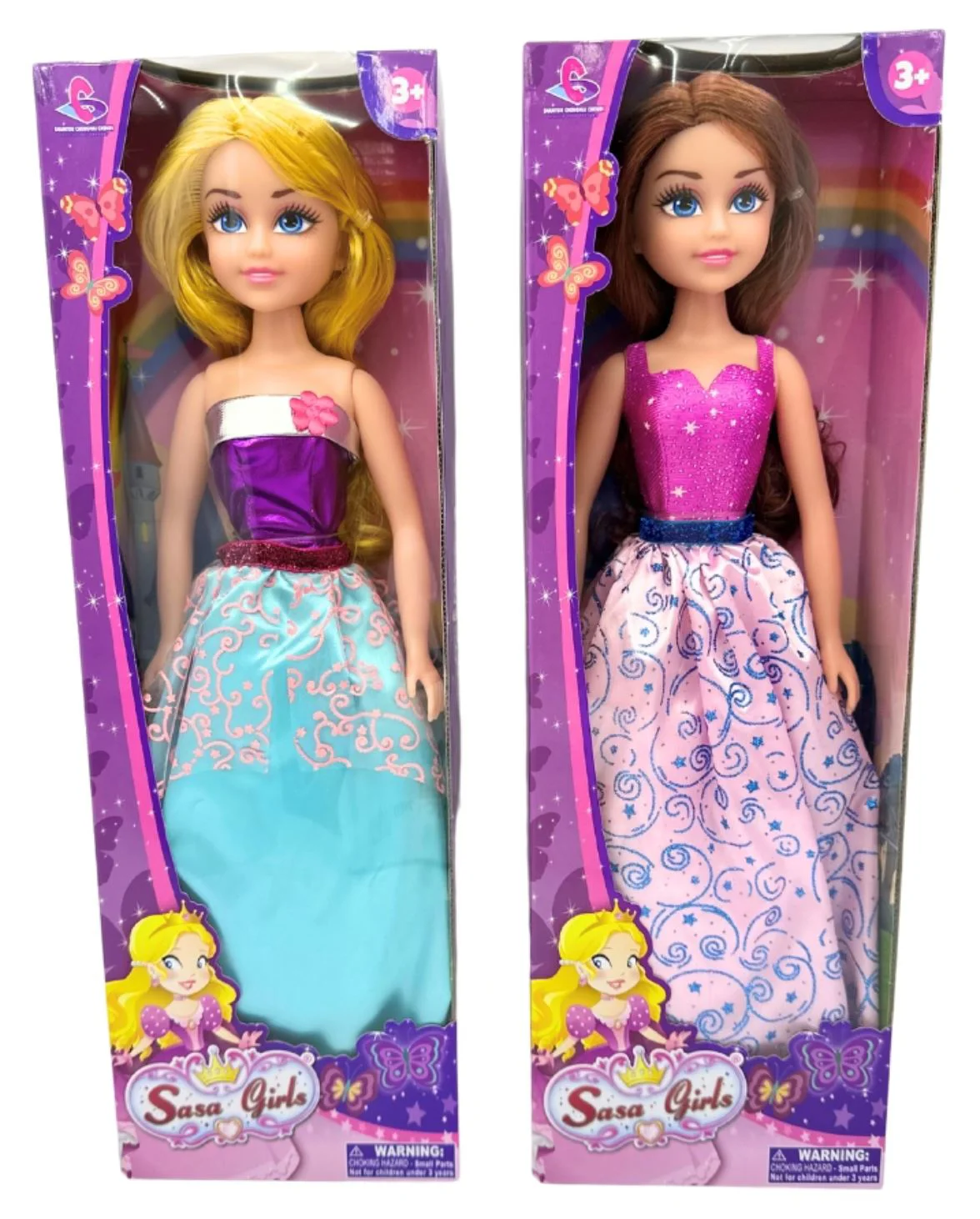 Papusa Sasa Girls Printesa, 2 tipuri, 43 cm foto